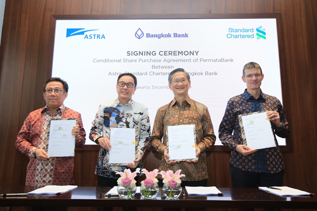 Standard Chartered & Astra Teken Perjanjian Jual Beli Saham PermataBank Dengan Bangkok Bank